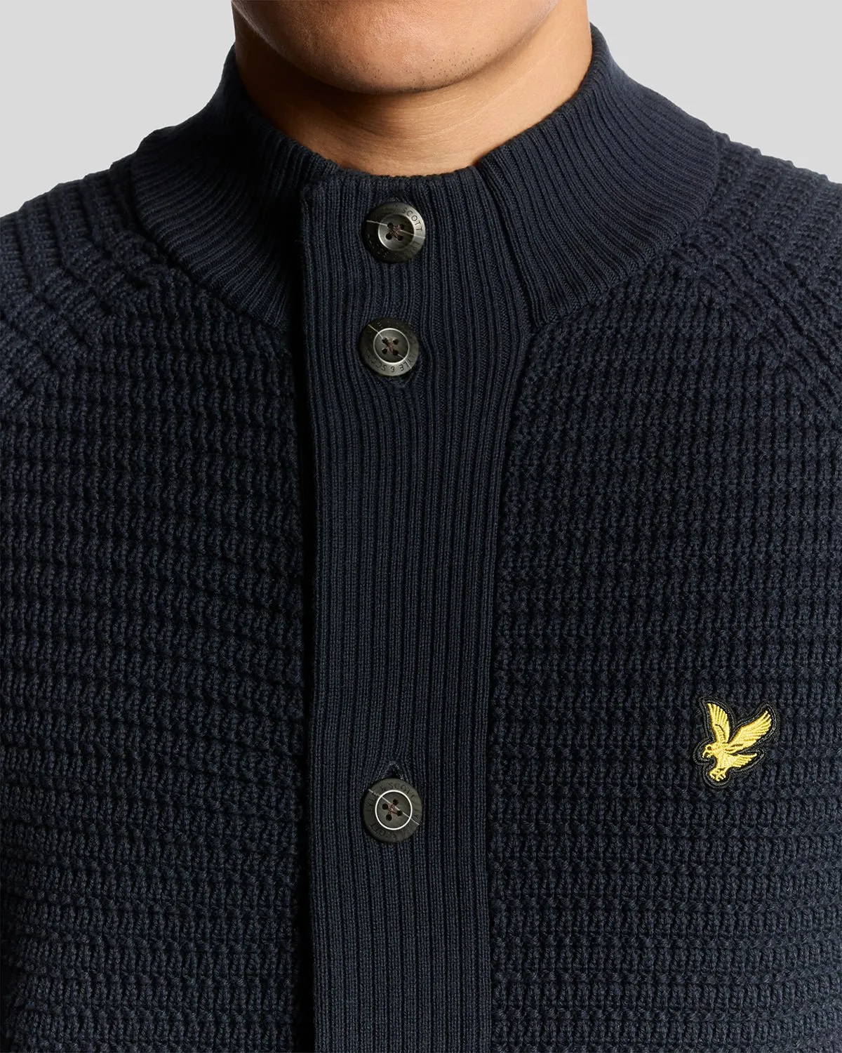 Cotton Waffle Knit Cardigan sold by Lyle & Scott product image thumbnail 3