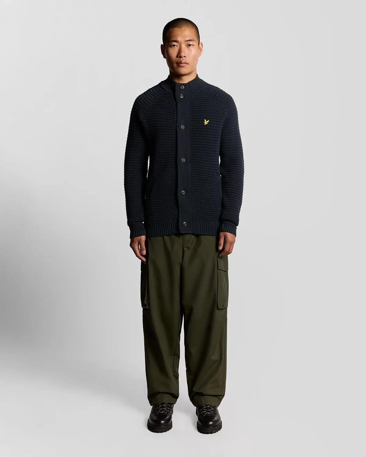 Cotton Waffle Knit Cardigan sold by Lyle & Scott product image thumbnail 2