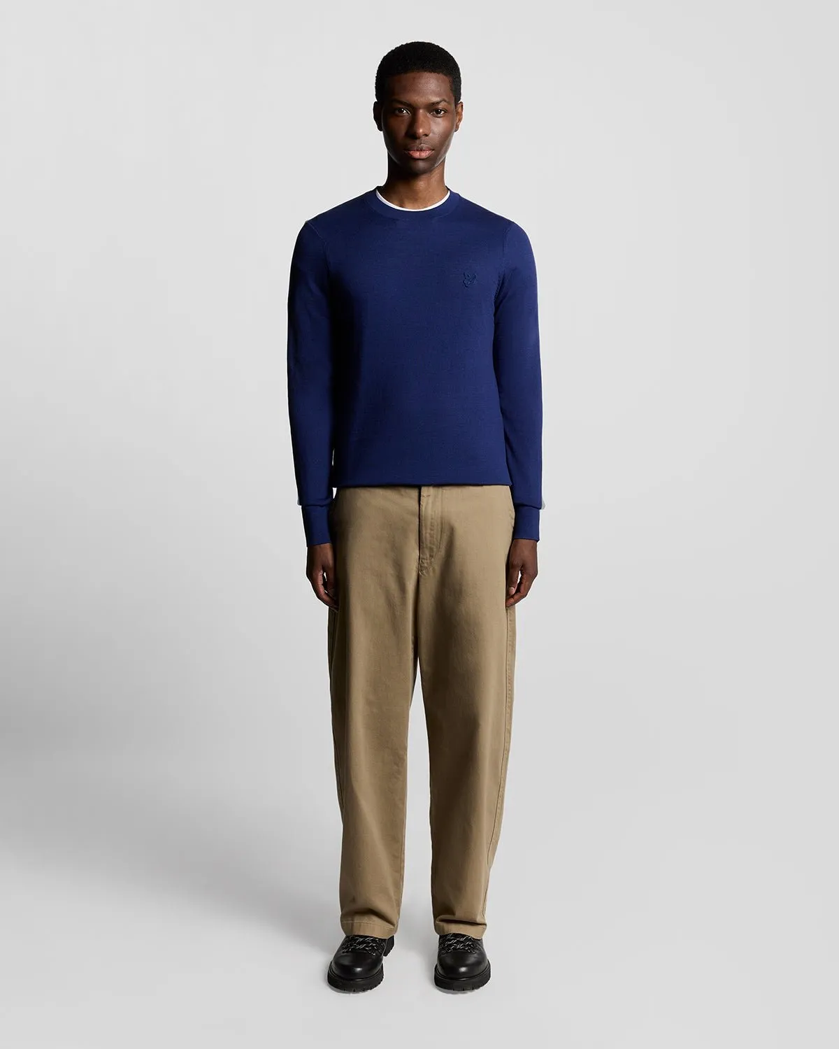 Superfine Cotton Crew Neck Jumper sold by Lyle & Scott product image thumbnail 2
