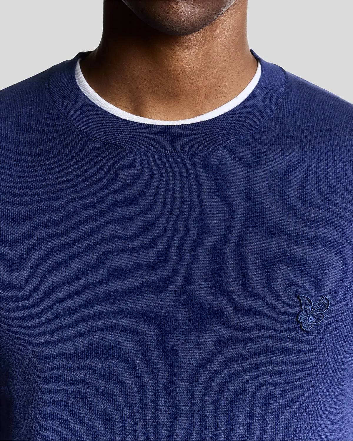 Superfine Cotton Crew Neck Jumper sold by Lyle & Scott product image thumbnail 3