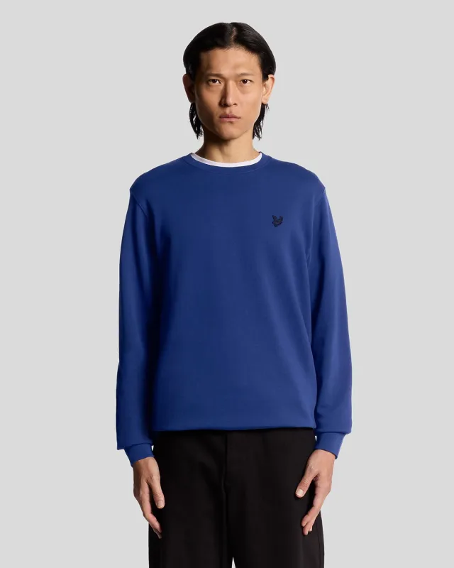 Superfine Cotton Crew Neck Sweatshirt sold by Lyle & Scott