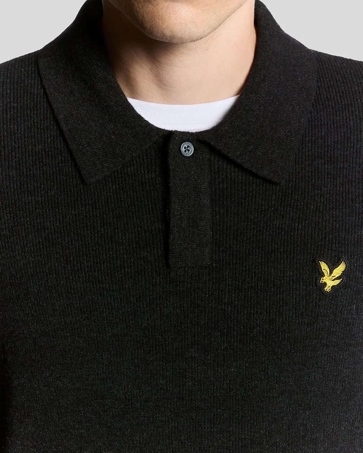 Lambswool Blend Rugby Jumper sold by Lyle & Scott product image thumbnail 3