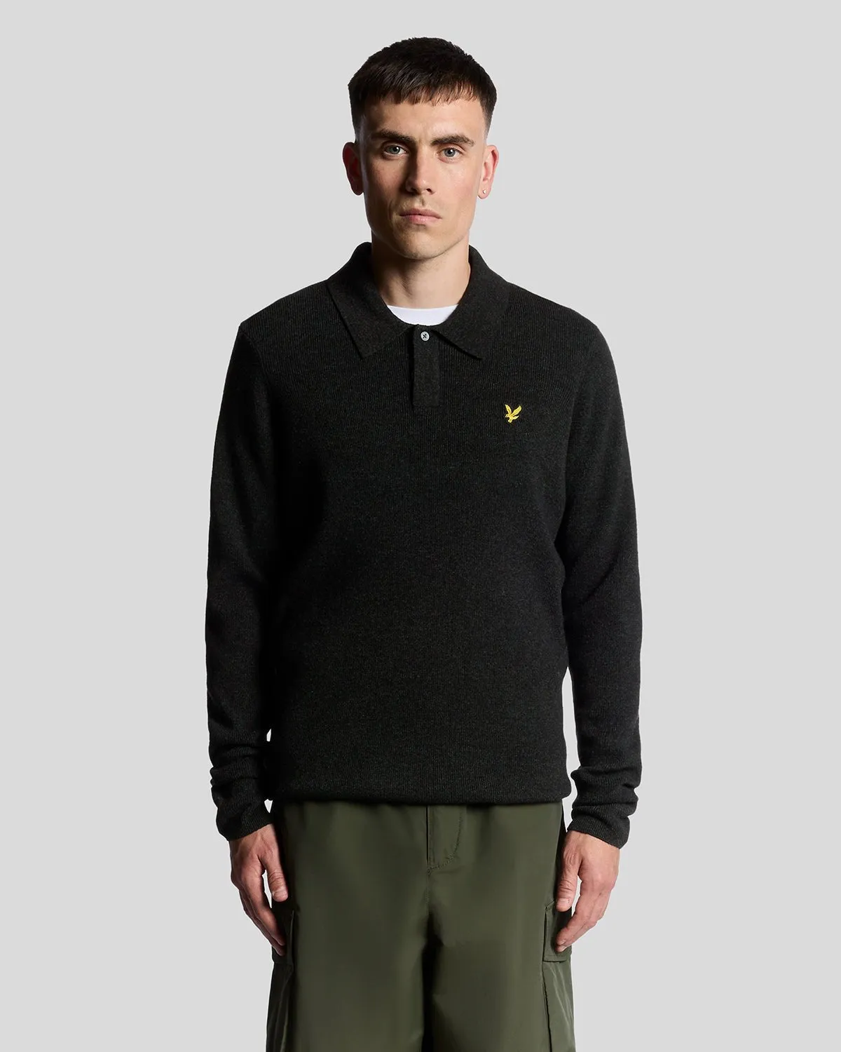 Lambswool Blend Rugby Jumper sold by Lyle & Scott