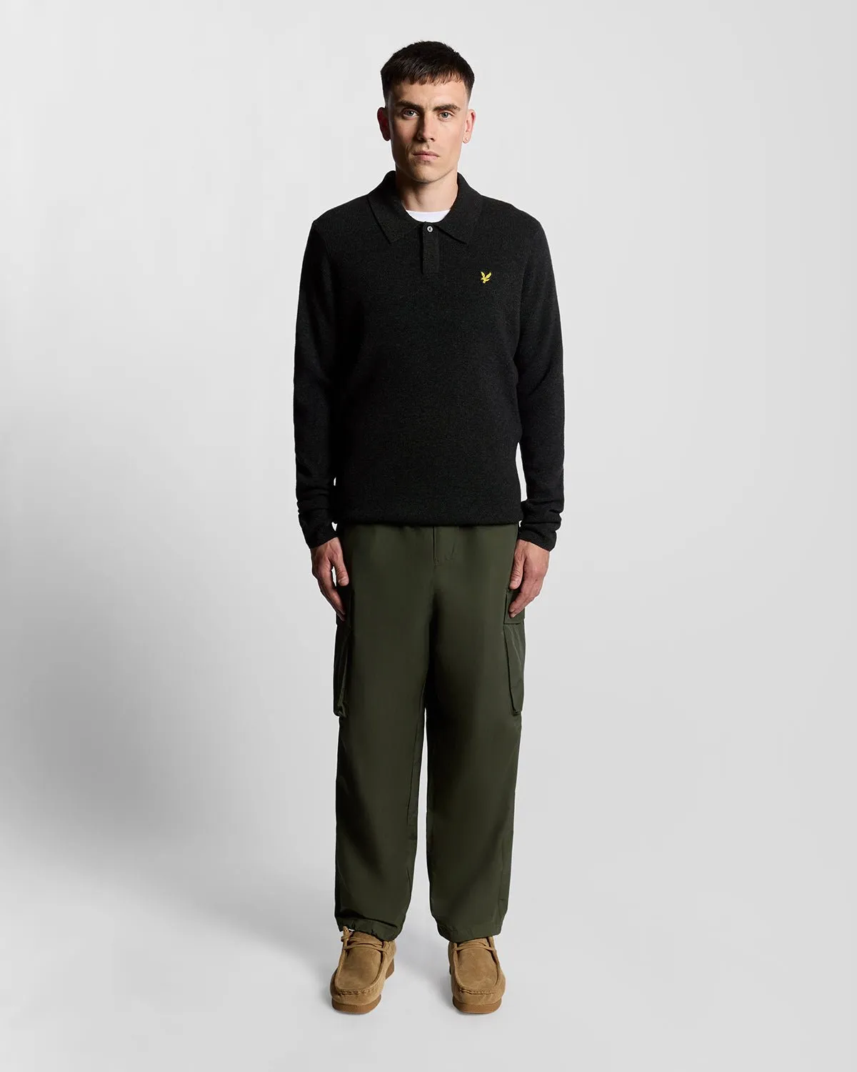 Lambswool Blend Rugby Jumper sold by Lyle & Scott product image thumbnail 2