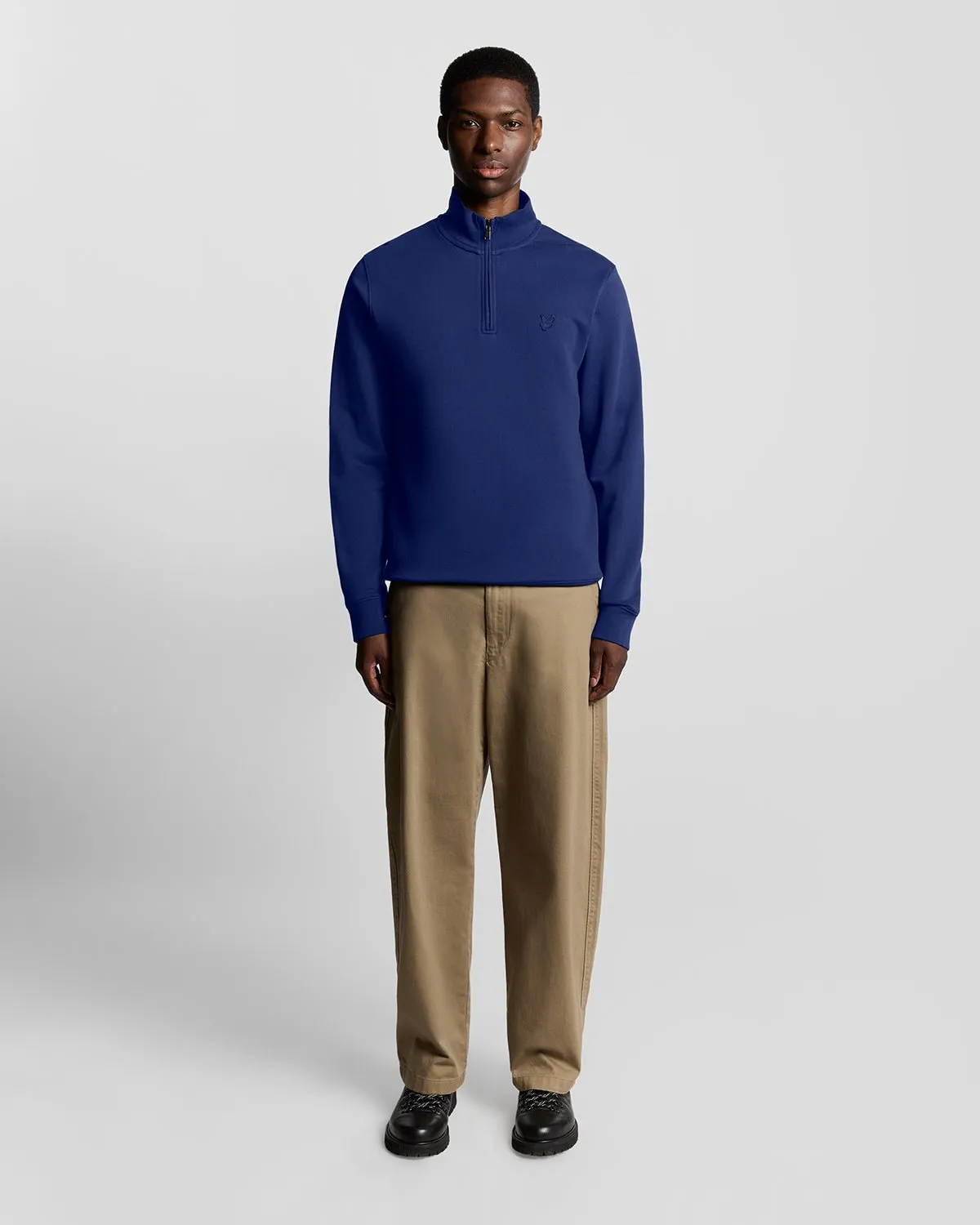 Superfine Cotton 1/4 Zip Sweatshirt sold by Lyle & Scott product image thumbnail 2