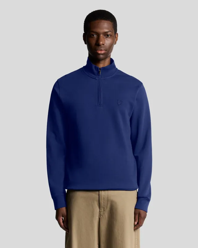 Superfine Cotton 1/4 Zip Sweatshirt sold by Lyle & Scott