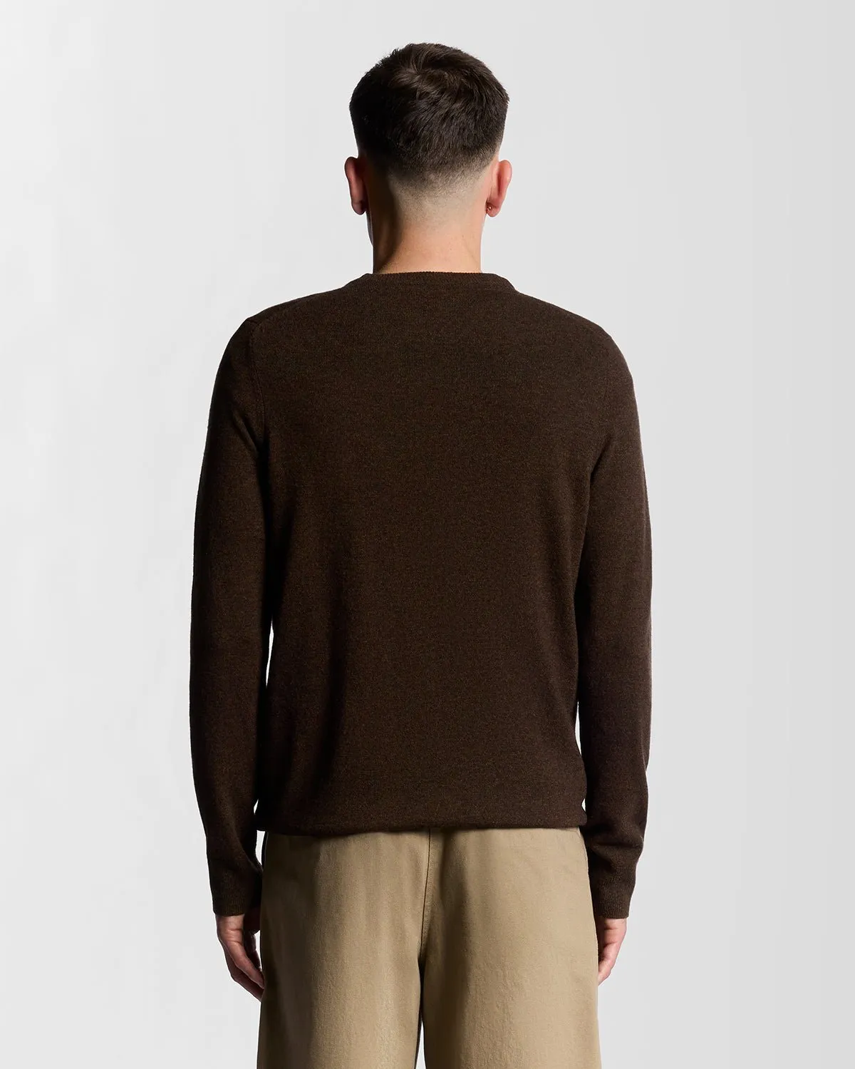 Lambswool Blend Crew Neck Jumper sold by Lyle & Scott product image thumbnail 4