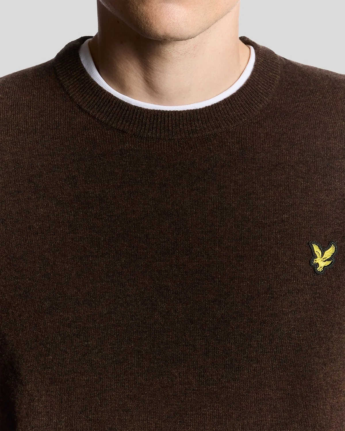 Lambswool Blend Crew Neck Jumper sold by Lyle & Scott product image thumbnail 3