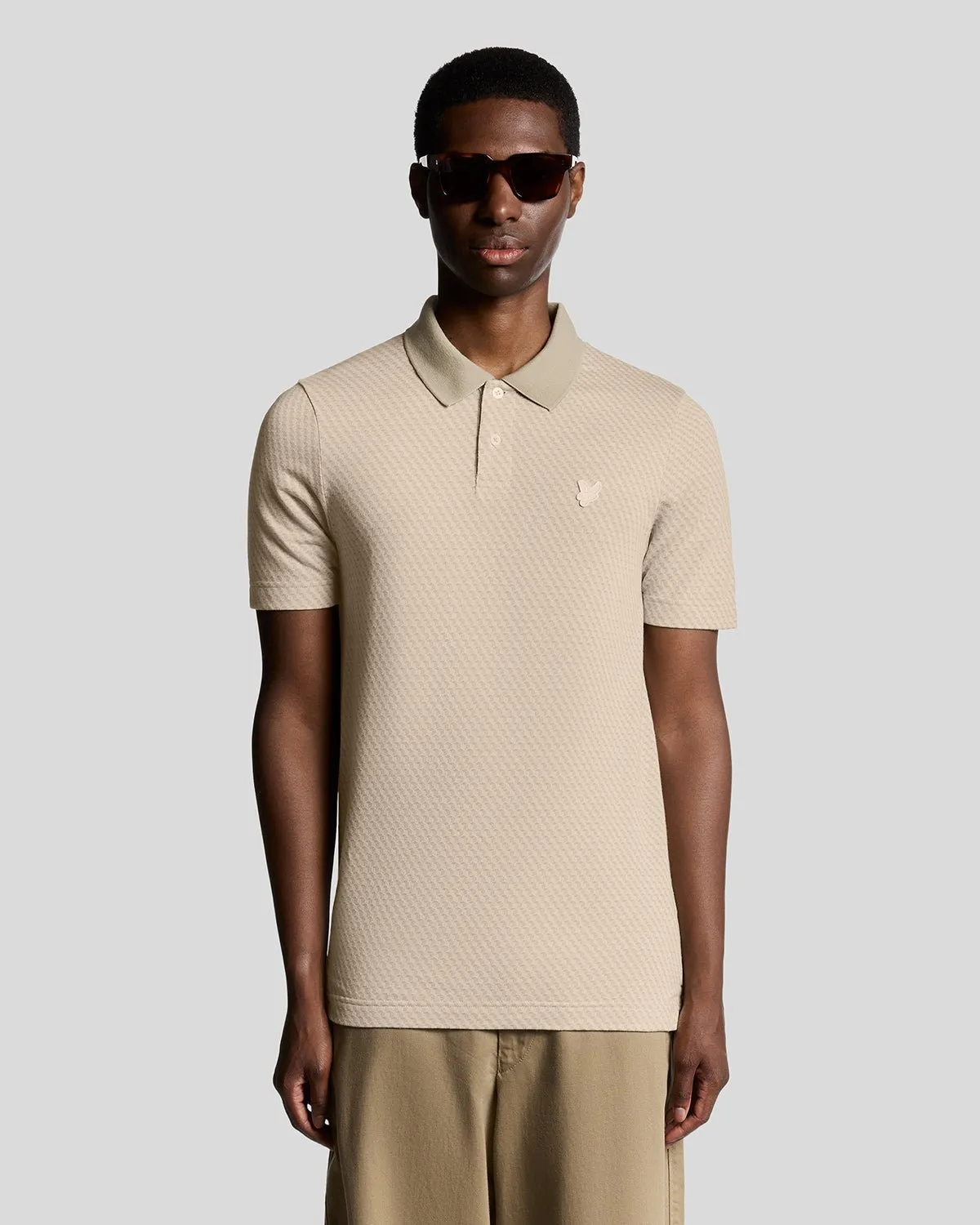 Graphic Jacquard Polo Shirt sold by Lyle & Scott