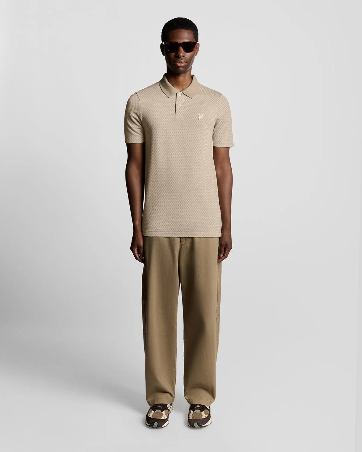Graphic Jacquard Polo Shirt sold by Lyle & Scott product image thumbnail 2