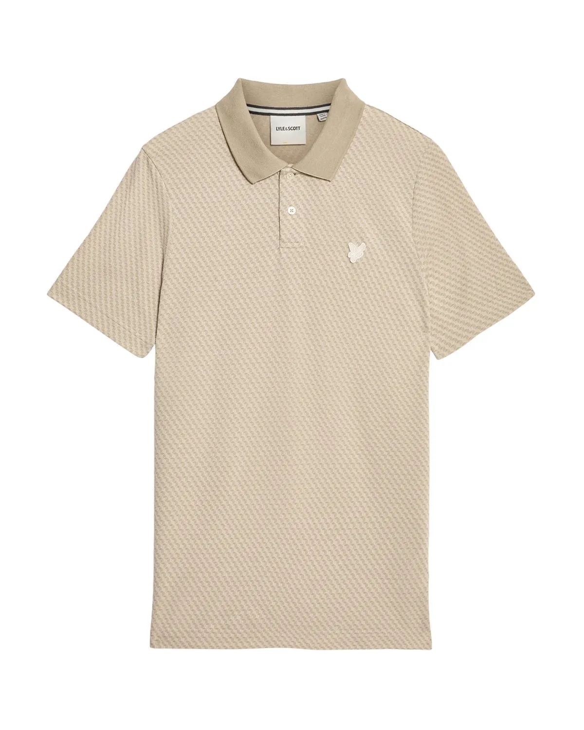 Graphic Jacquard Polo Shirt sold by Lyle & Scott product image thumbnail 5