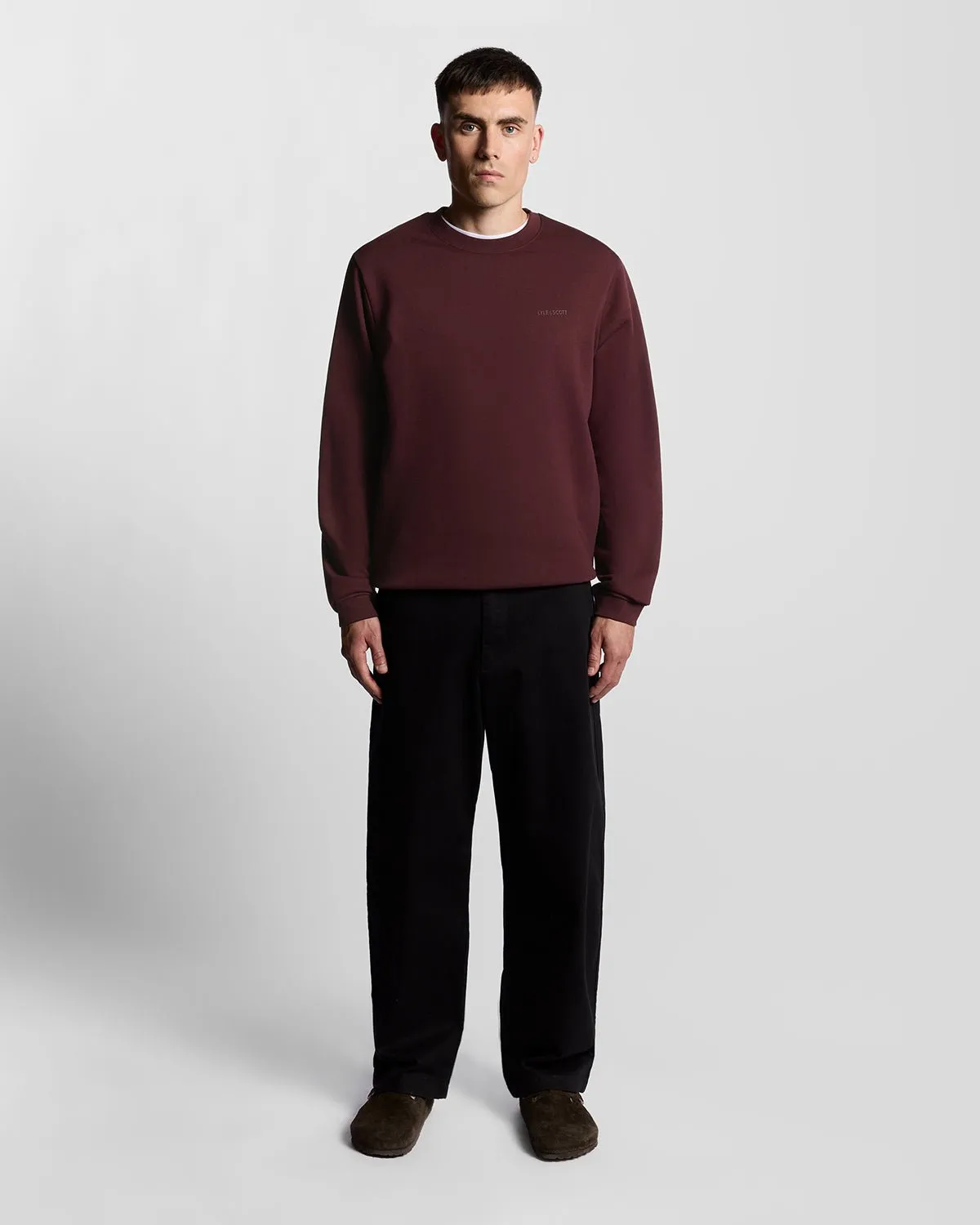 Brushback Fleece Crew Neck Sweatshirt sold by Lyle & Scott product image thumbnail 2
