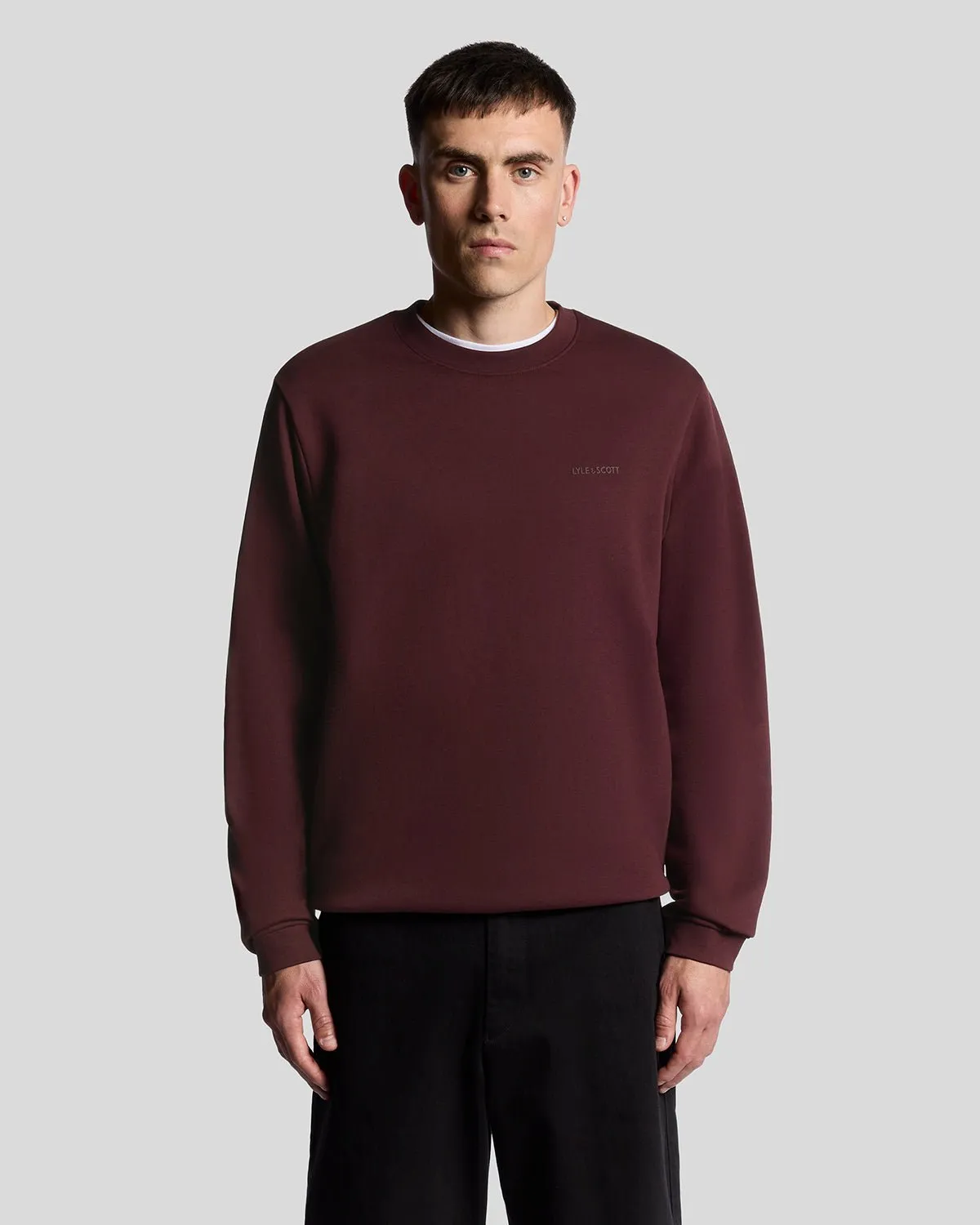 Brushback Fleece Crew Neck Sweatshirt sold by Lyle & Scott