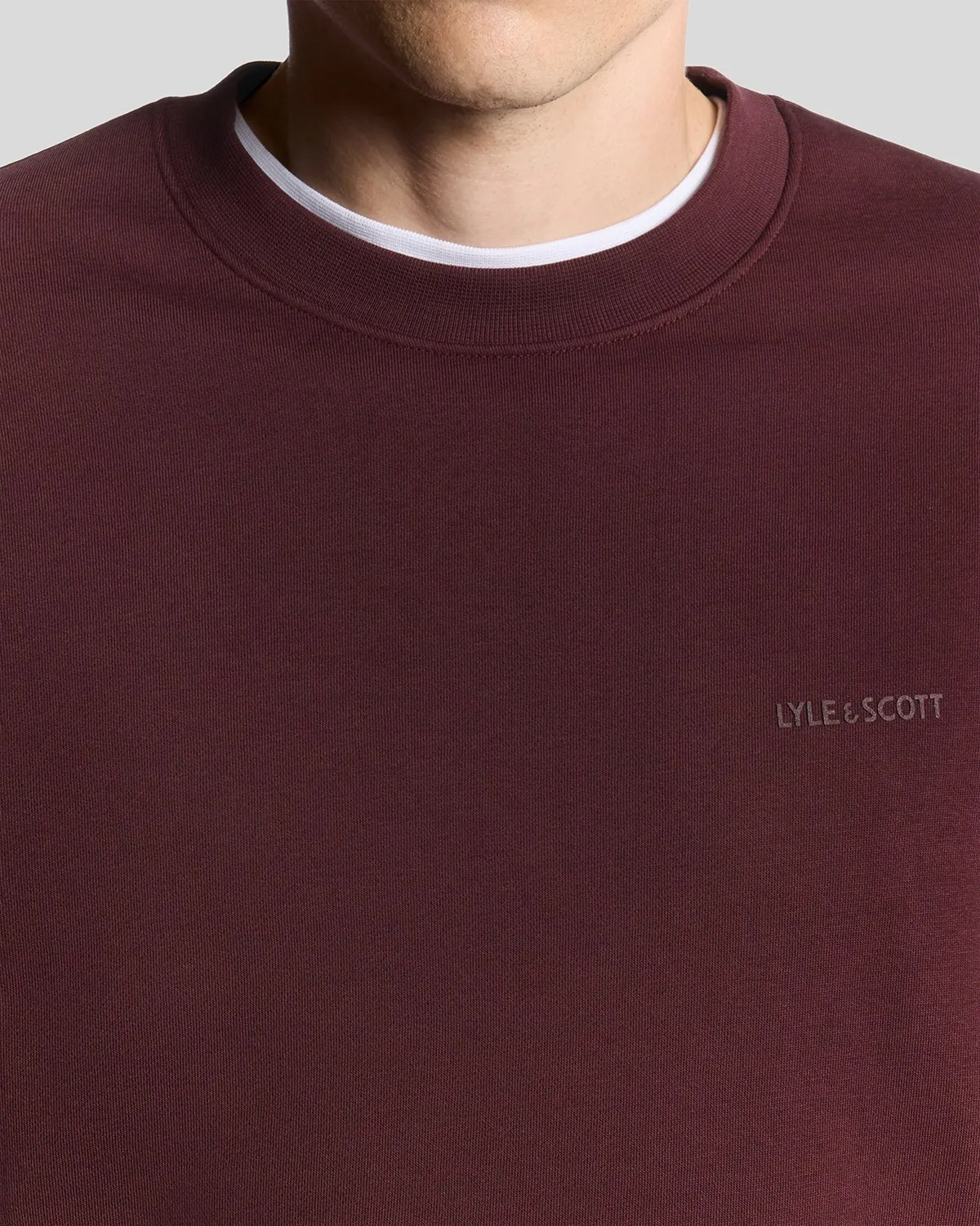 Brushback Fleece Crew Neck Sweatshirt sold by Lyle & Scott product image thumbnail 3