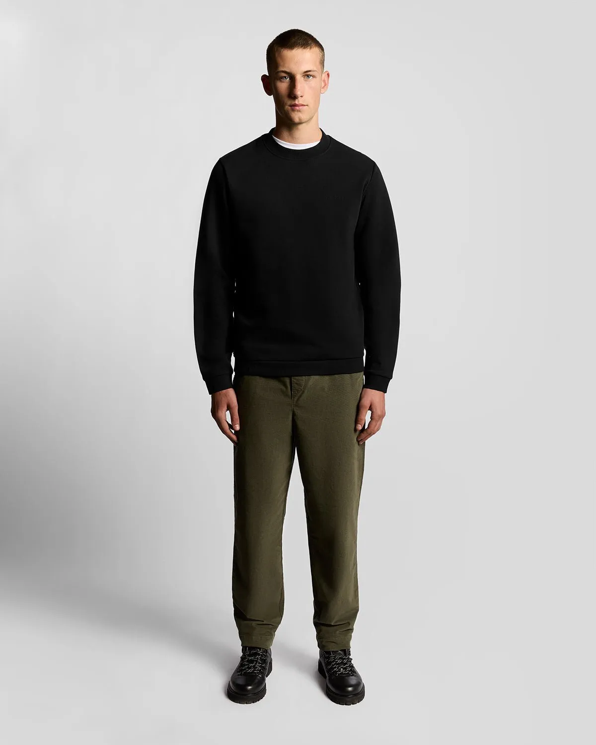 Brushback Fleece Crew Neck Sweatshirt sold by Lyle & Scott product image thumbnail 2