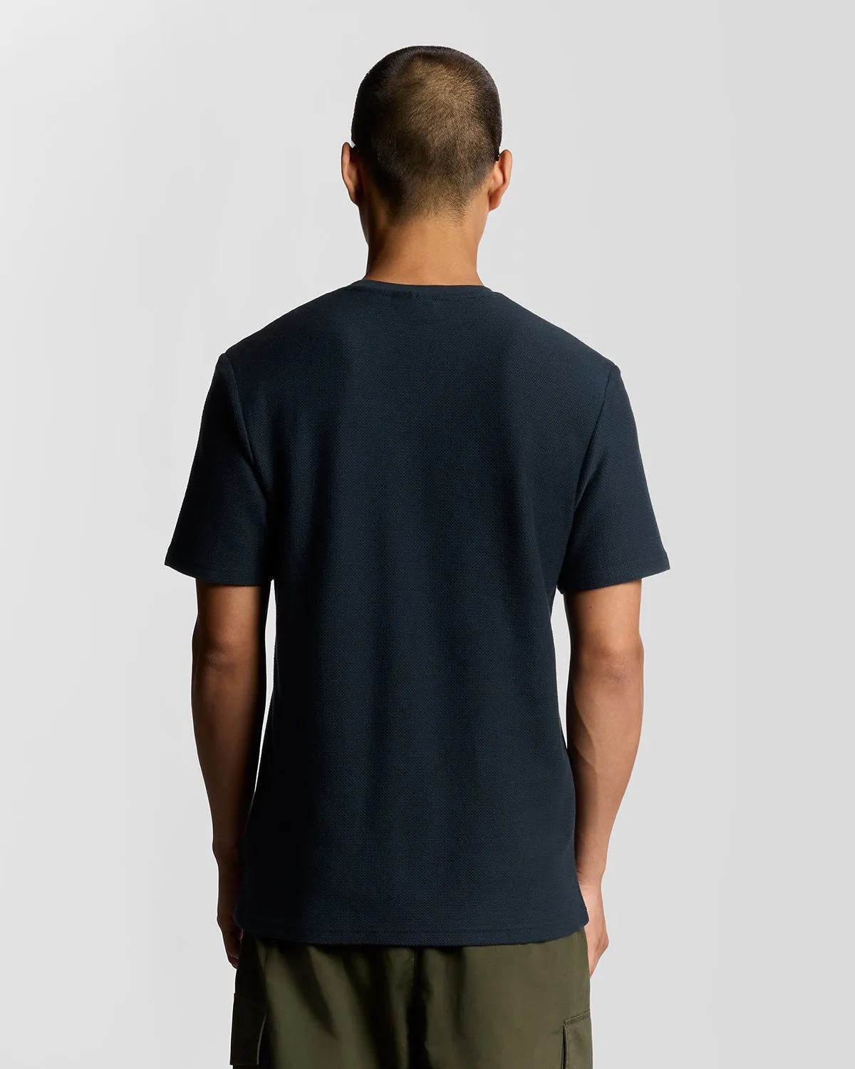 Jacquard Dobby Knit T-Shirt sold by Lyle & Scott product image thumbnail 4