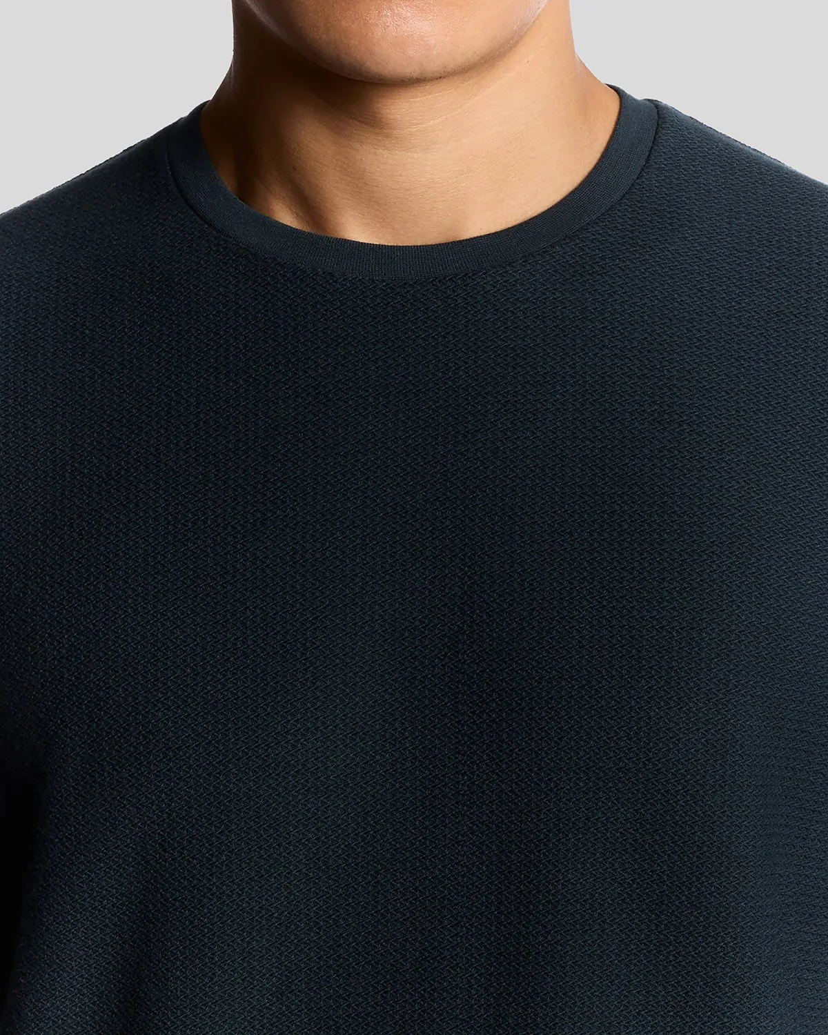 Jacquard Dobby Knit T-Shirt sold by Lyle & Scott product image thumbnail 3