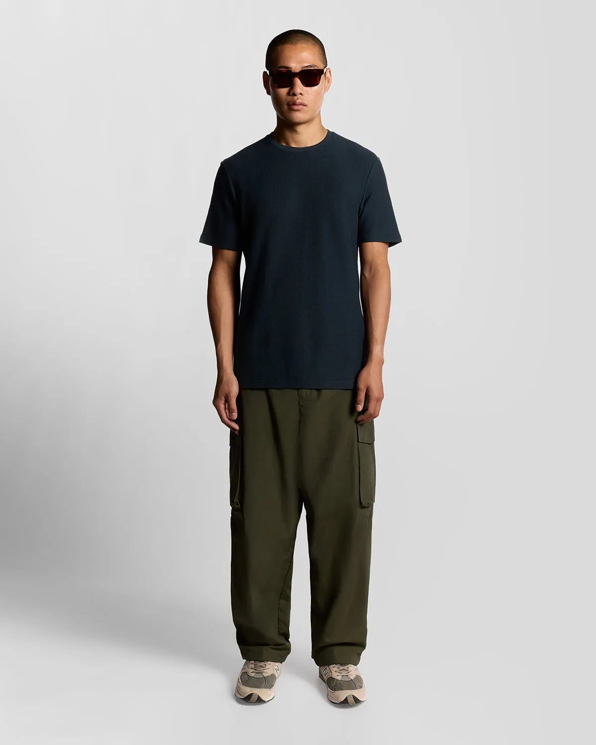 Jacquard Dobby Knit T-Shirt sold by Lyle & Scott product image thumbnail 2