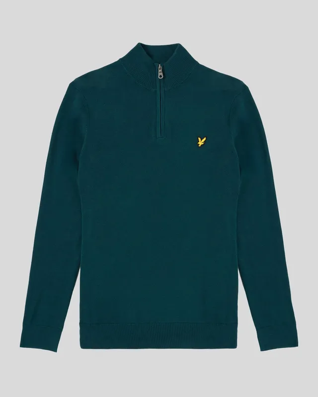 Cotton 1/4 Zip Jumper sold by Lyle & Scott