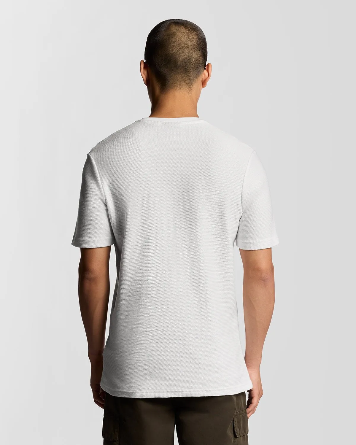 Jacquard Dobby Knit T-Shirt sold by Lyle & Scott product image thumbnail 4