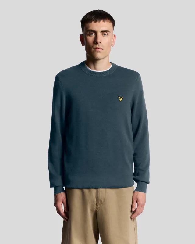 Cotton Crew Neck Jumper sold by Lyle & Scott