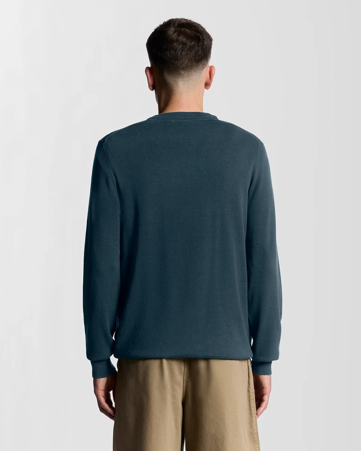 Cotton Crew Neck Jumper sold by Lyle & Scott product image thumbnail 4