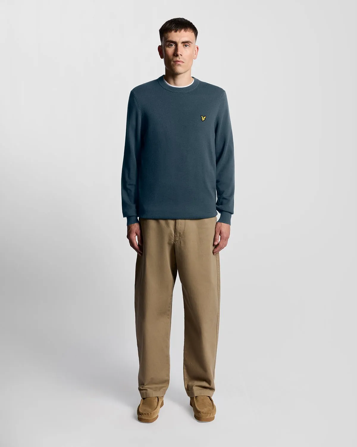 Cotton Crew Neck Jumper sold by Lyle & Scott product image thumbnail 2