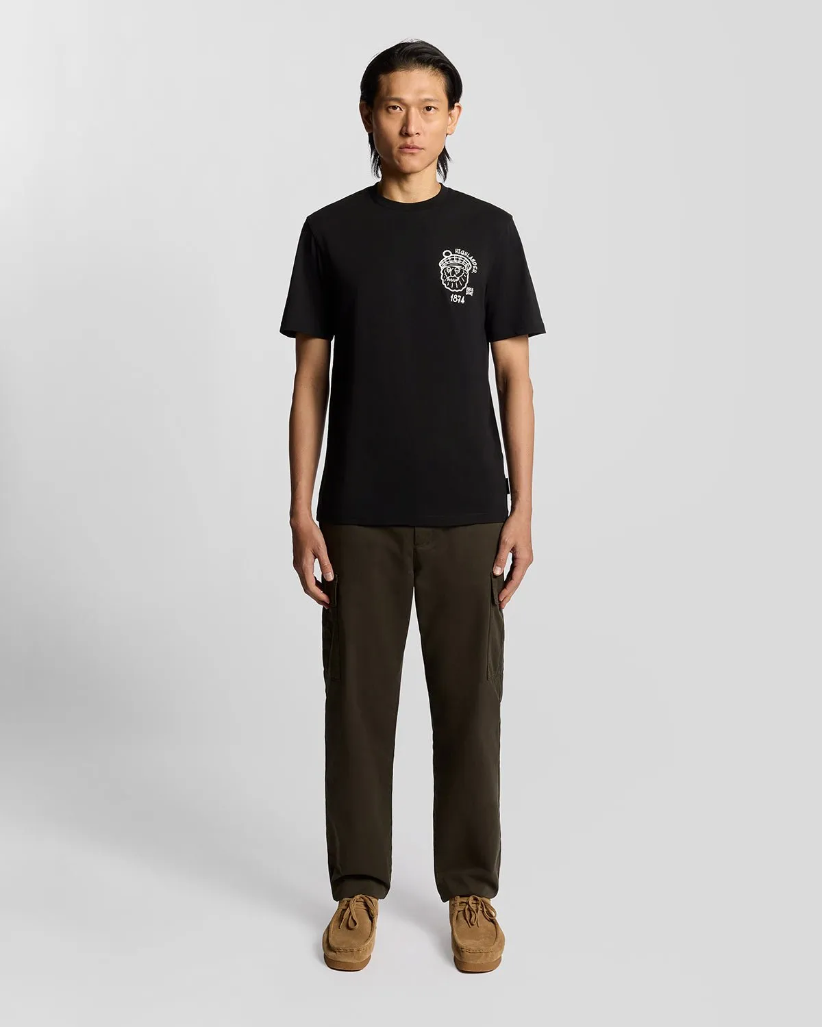 Highlander Graphic Cotton T-Shirt sold by Lyle & Scott product image thumbnail 2