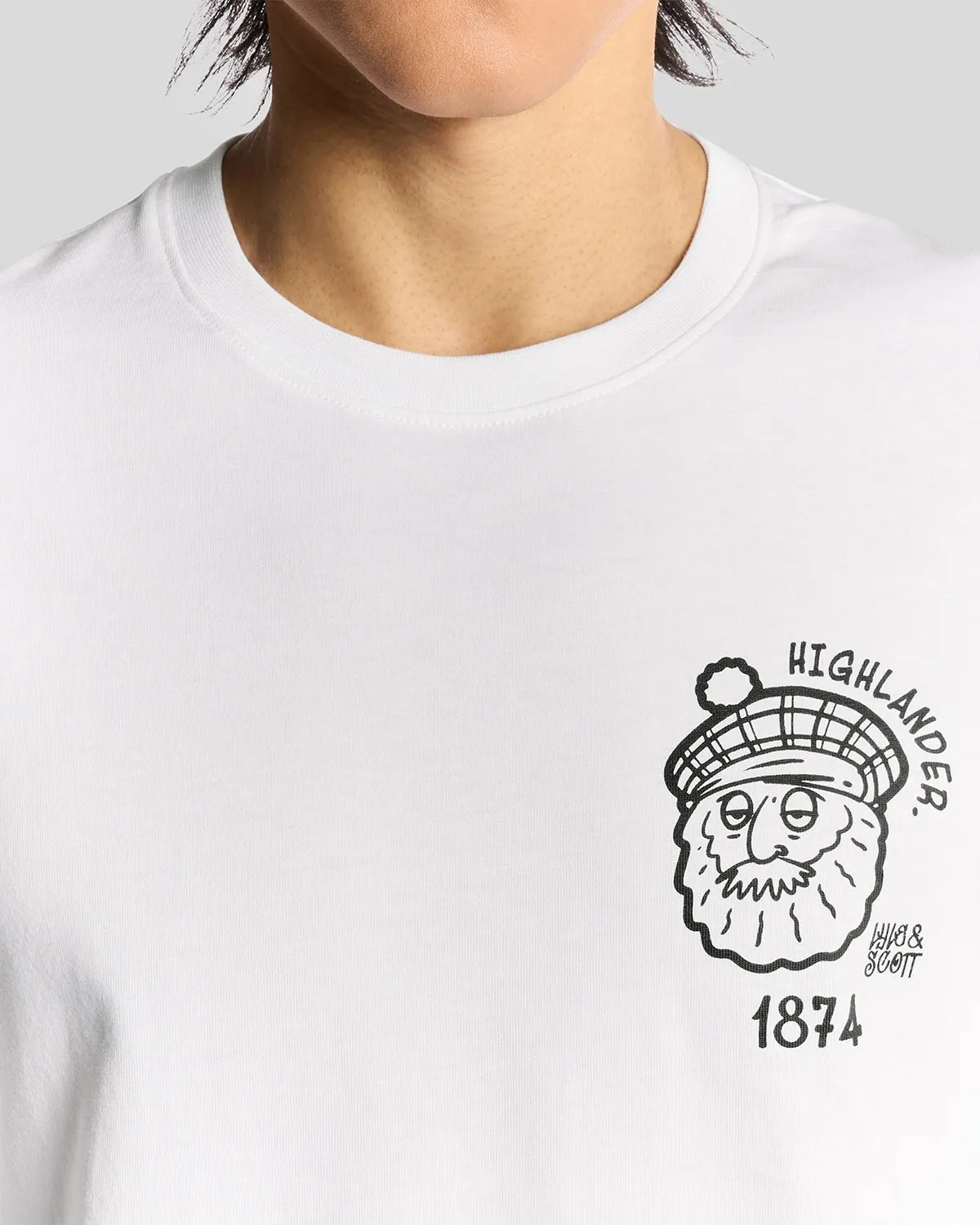 Highlander Graphic Cotton T-Shirt sold by Lyle & Scott product image thumbnail 3