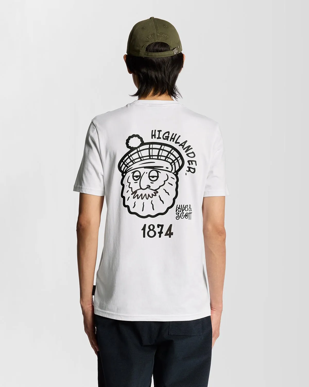 Highlander Graphic Cotton T-Shirt sold by Lyle & Scott product image thumbnail 4