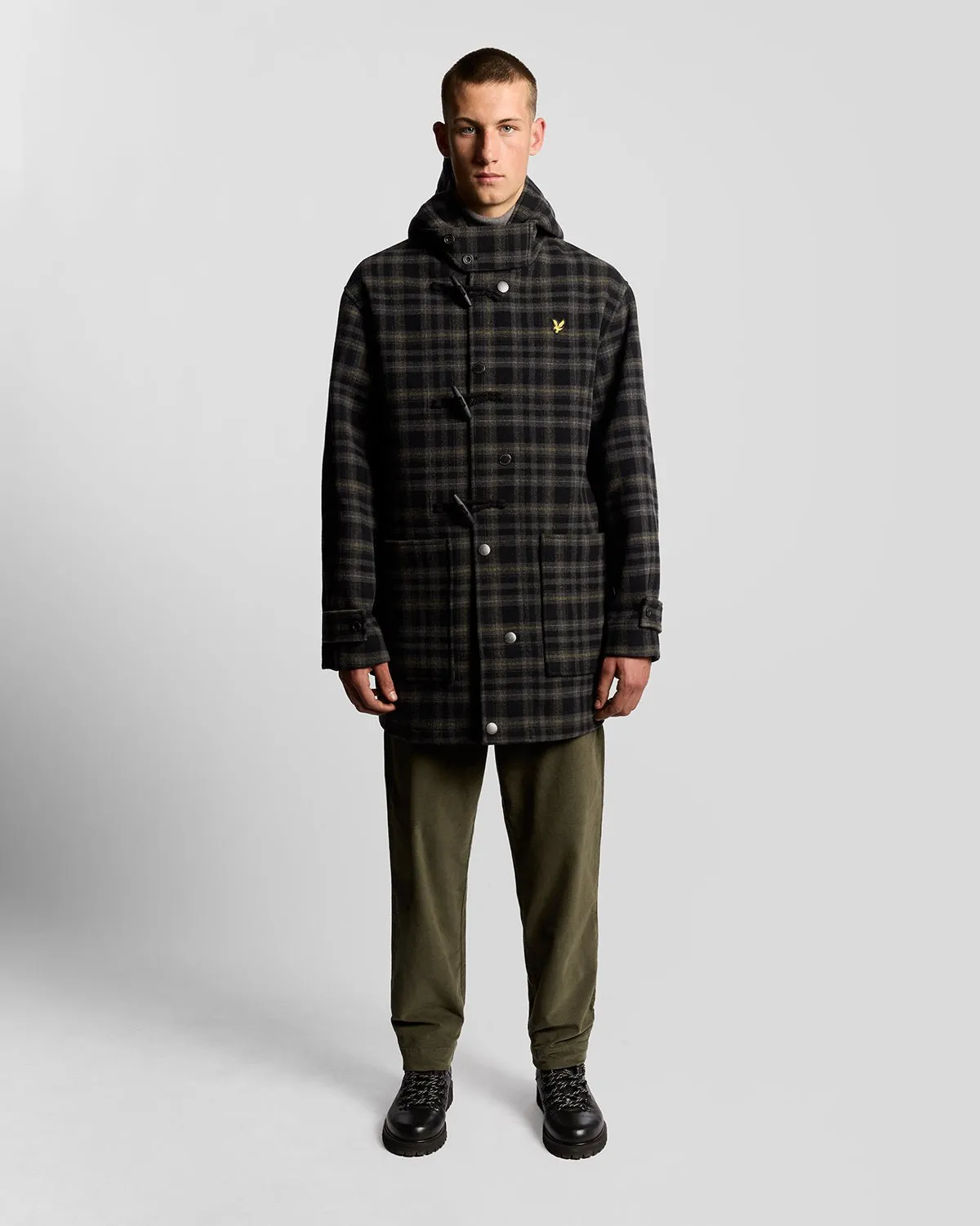 Modular Tartan Duffle Coat sold by Lyle & Scott product image thumbnail 2