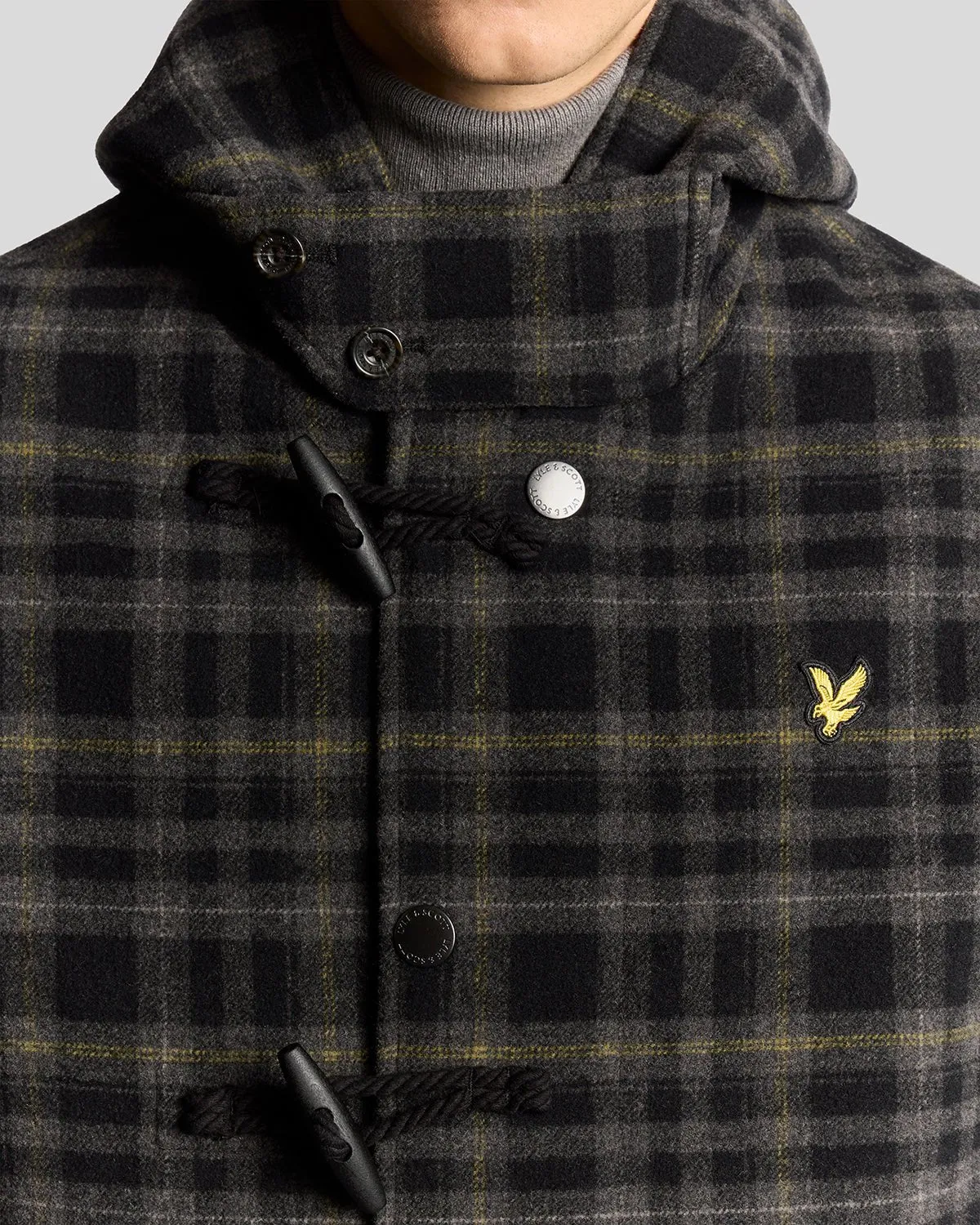 Modular Tartan Duffle Coat sold by Lyle & Scott product image thumbnail 3