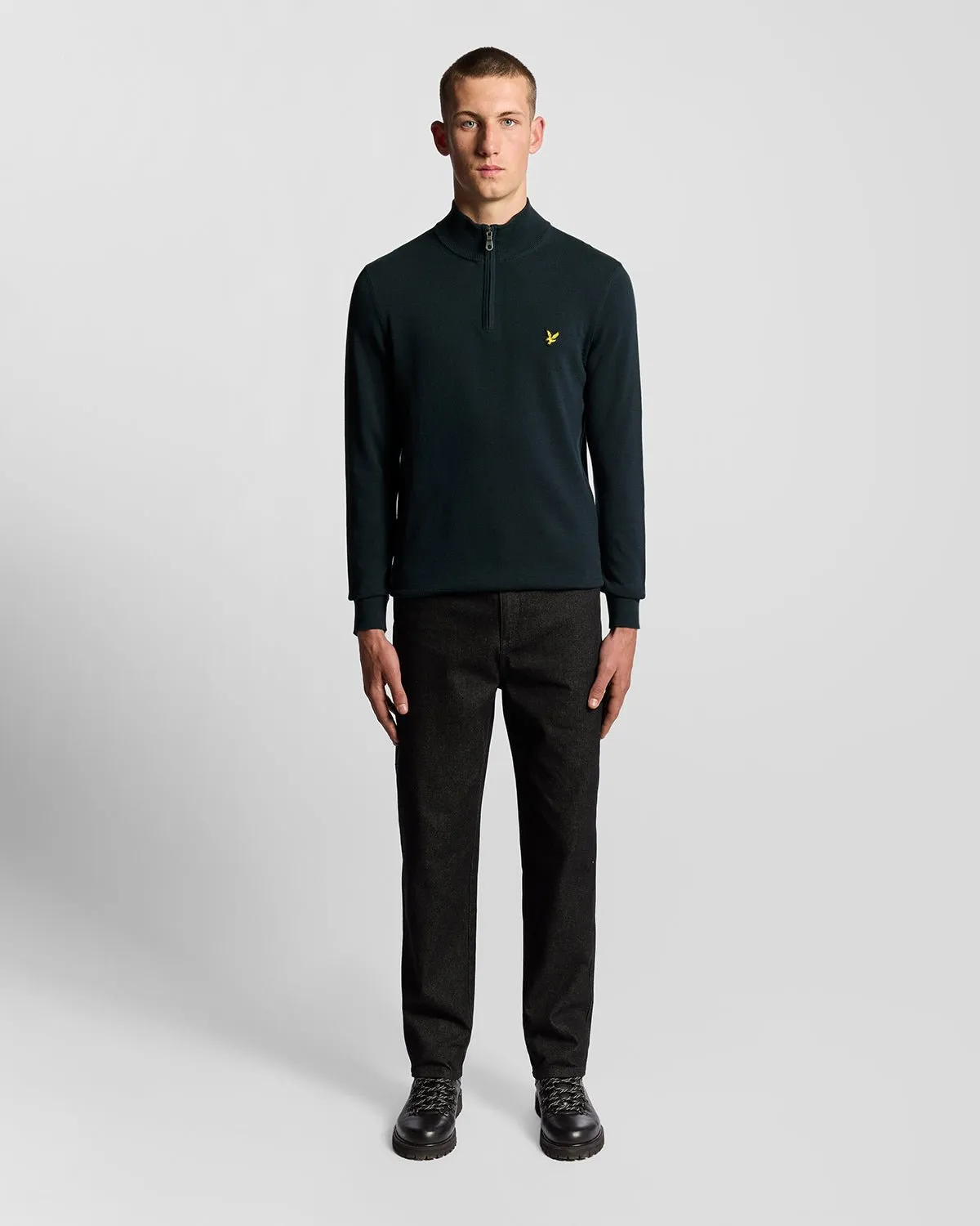 Cotton 1/4 Zip Jumper sold by Lyle & Scott product image thumbnail 2