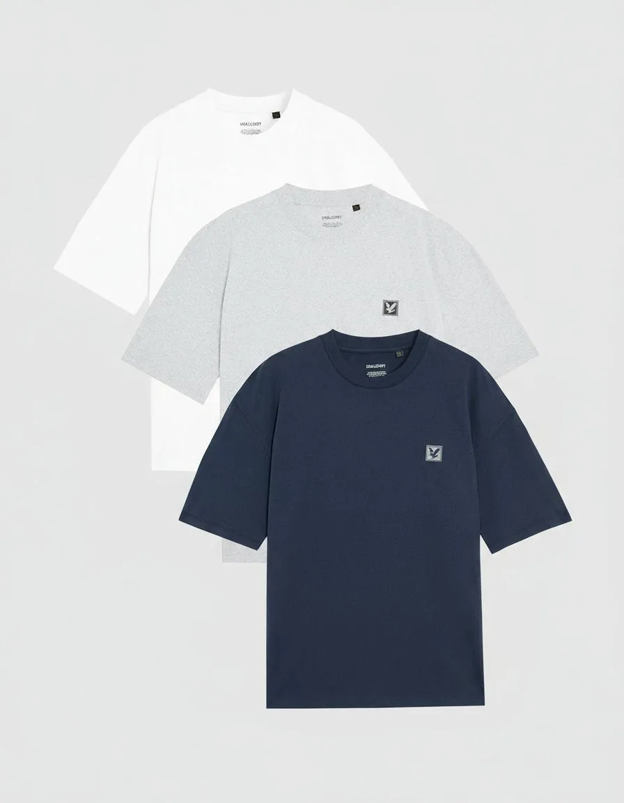 3-Pack Lounge Relaxed T-Shirts sold by Lyle & Scott