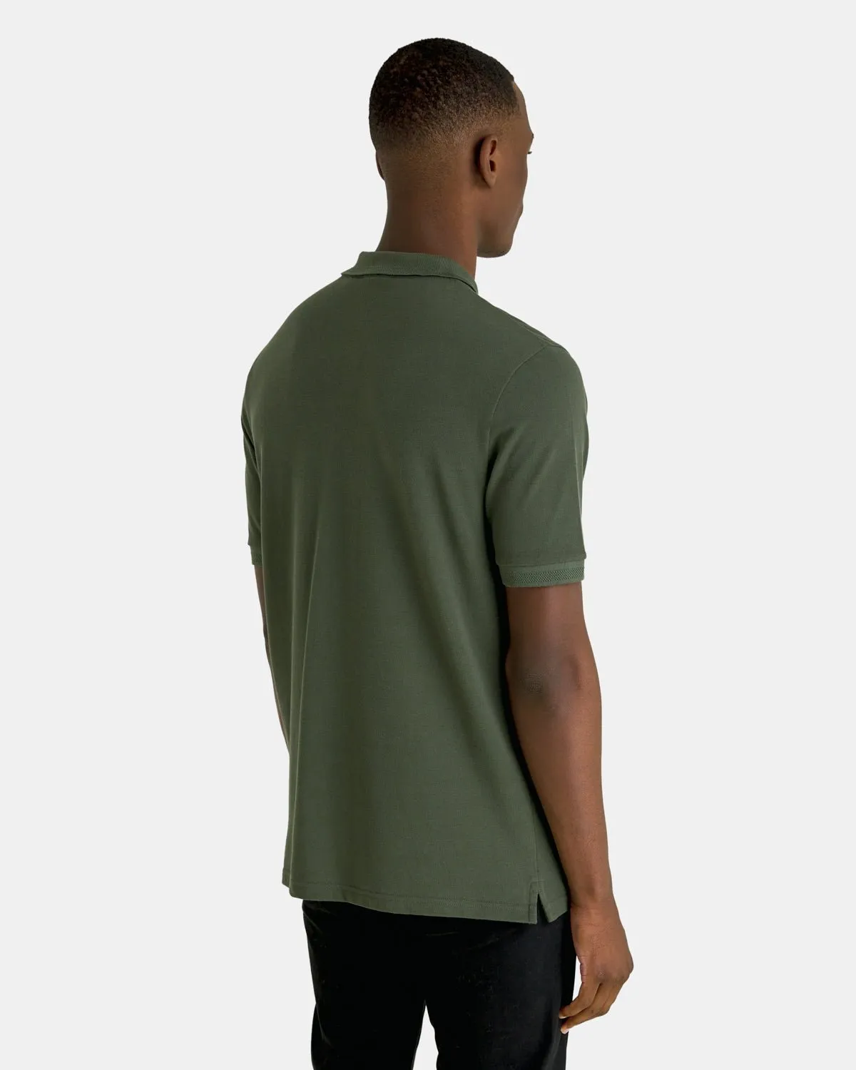 Textured Tipped Polo Shirt sold by Lyle & Scott product image thumbnail 3