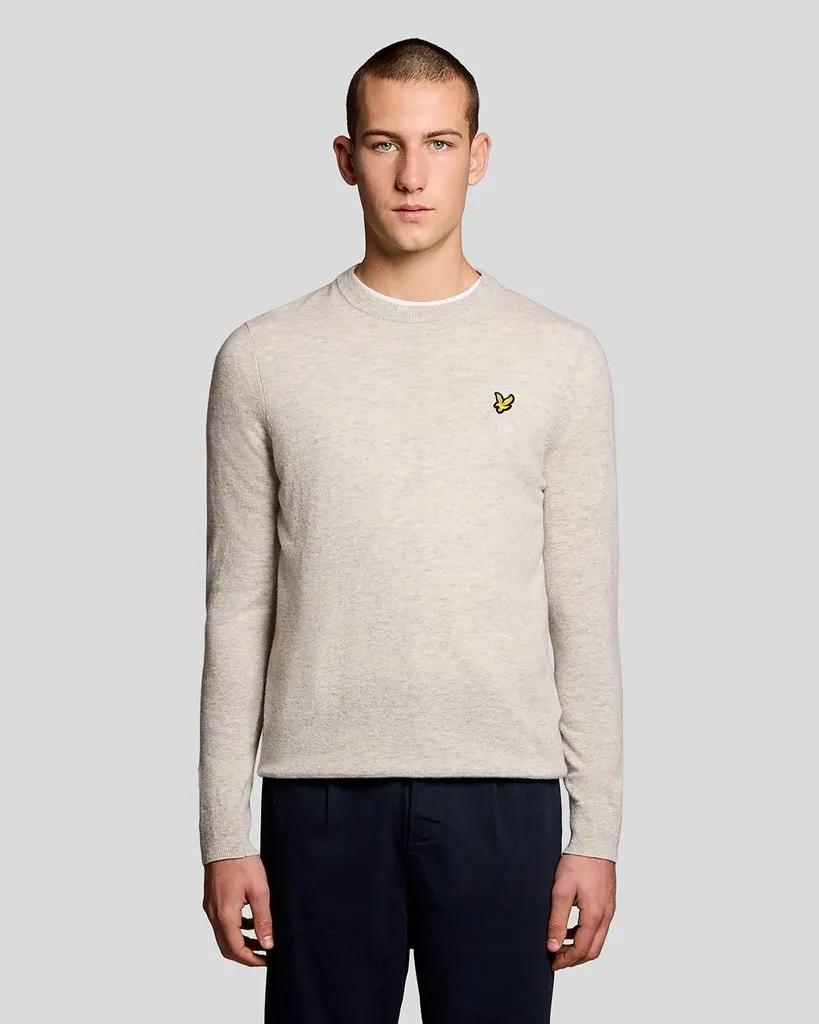 Lambswool Blend Crew Neck Jumper sold by Lyle & Scott