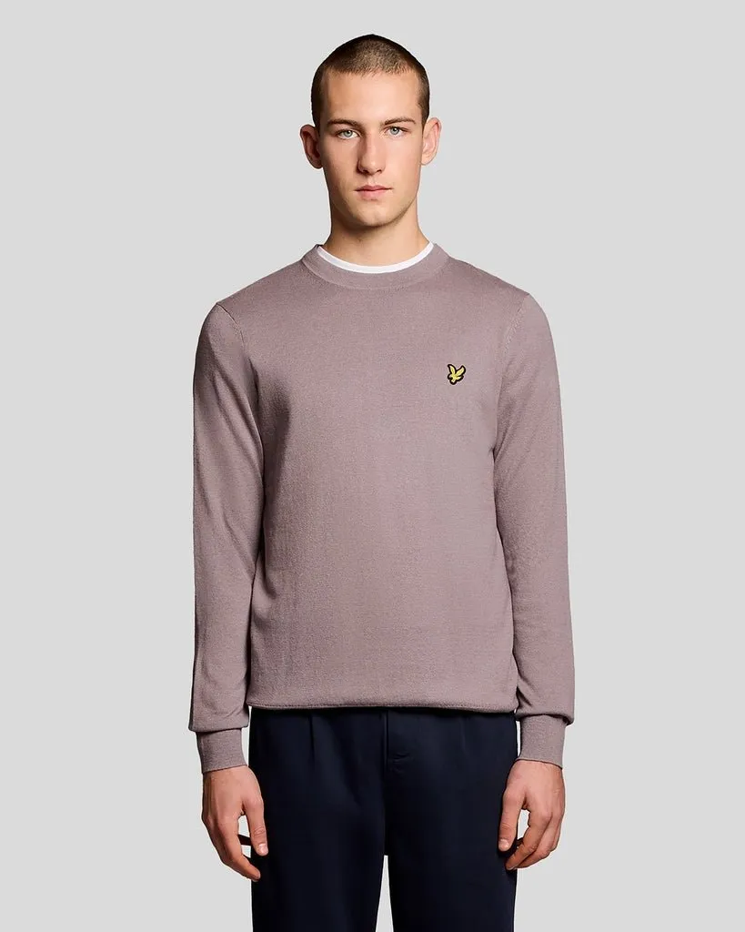 Cotton Merino Crew Neck Jumper sold by Lyle & Scott
