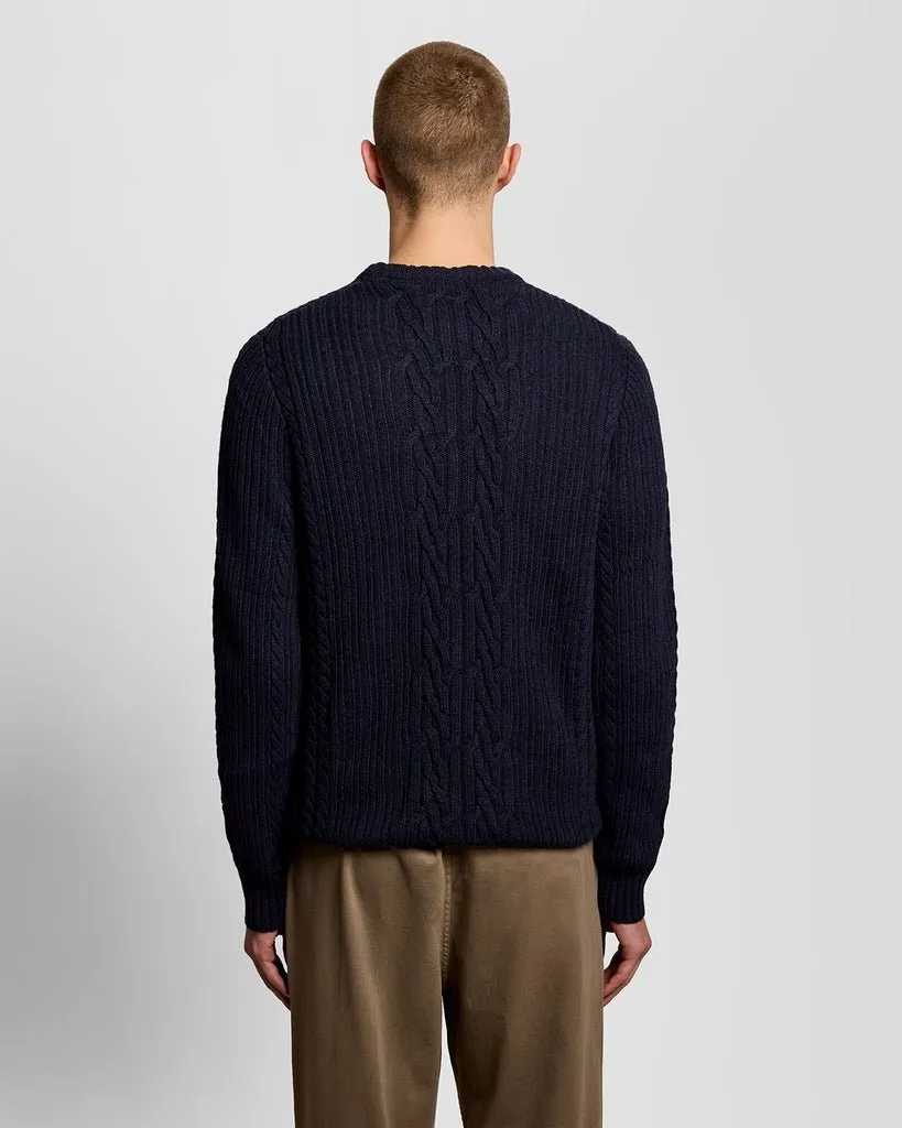 Ribbed Cable Knit Jumper sold by Lyle & Scott product image thumbnail 4