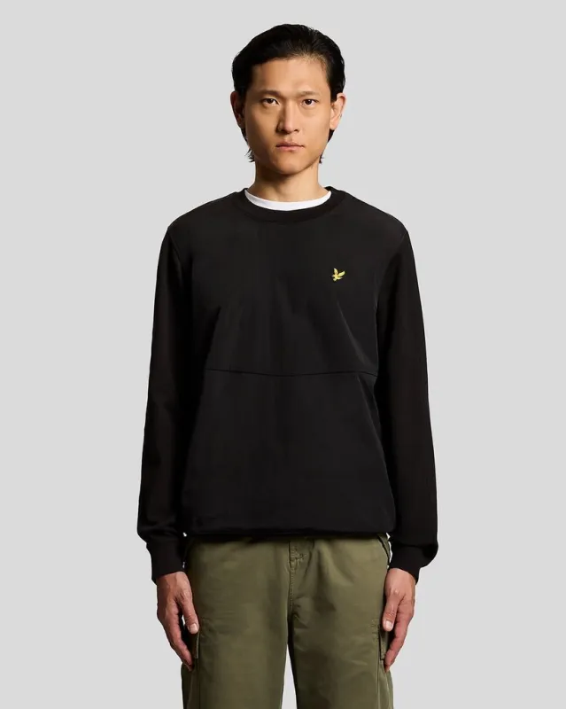 Half Raglan Sleeve Panneled Sweatshirt sold by Lyle & Scott