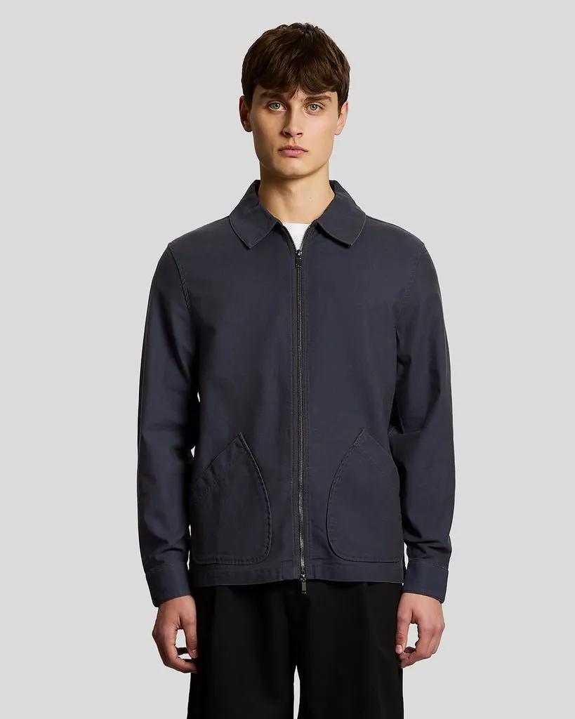 Chambray Zip Overshirt sold by Lyle & Scott