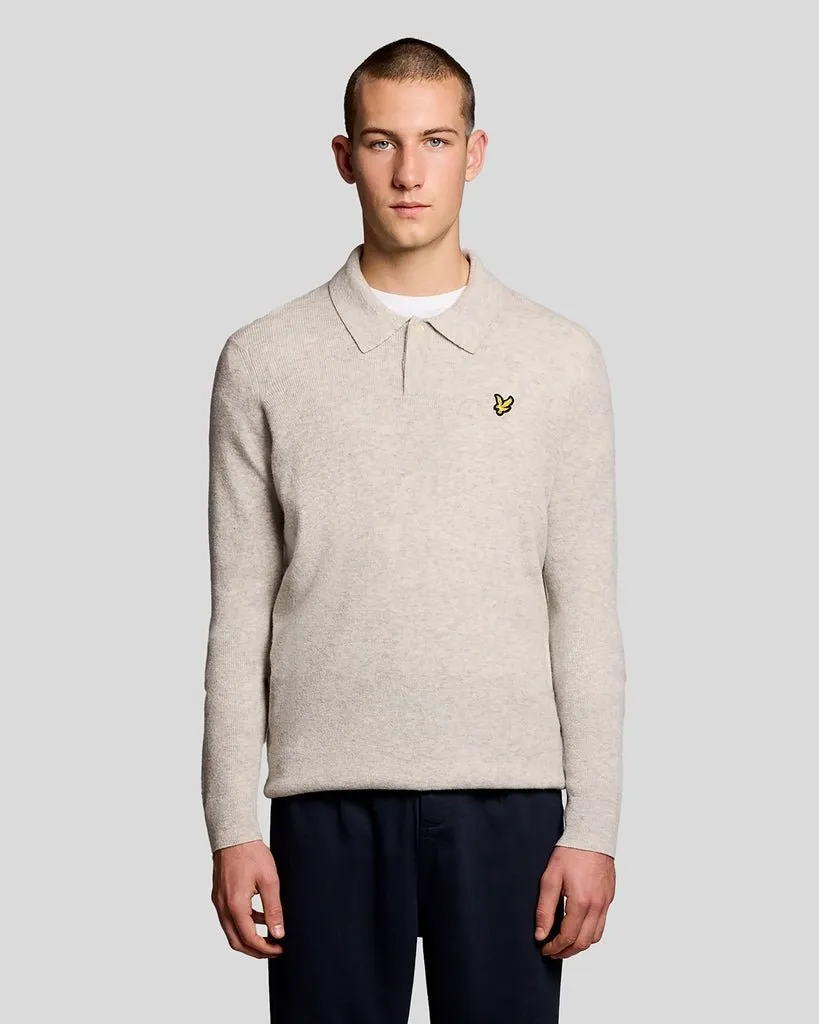 Lambswool Blend Rugby Jumper sold by Lyle & Scott