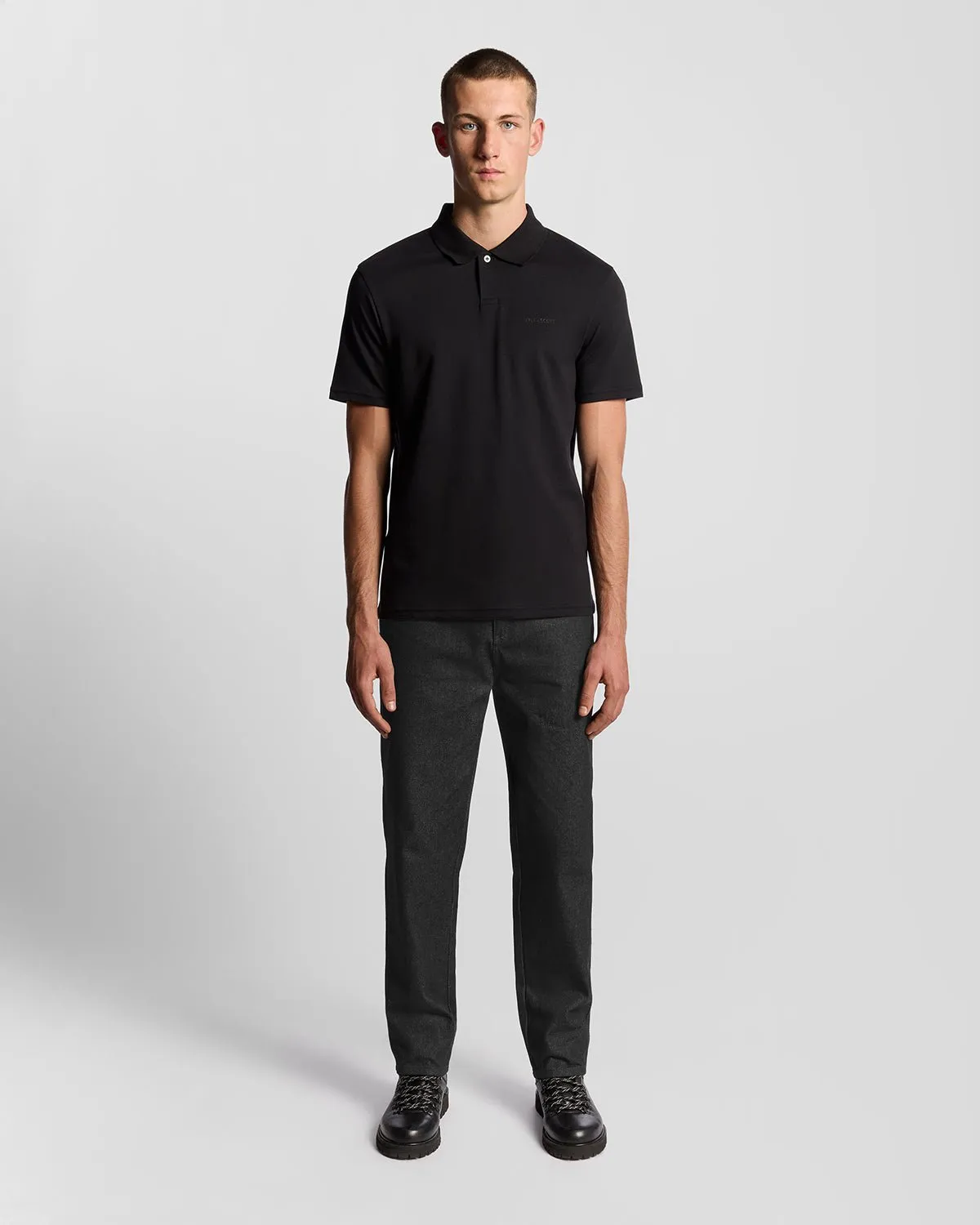 Text Logo Interlock Polo Shirt sold by Lyle & Scott product image thumbnail 2