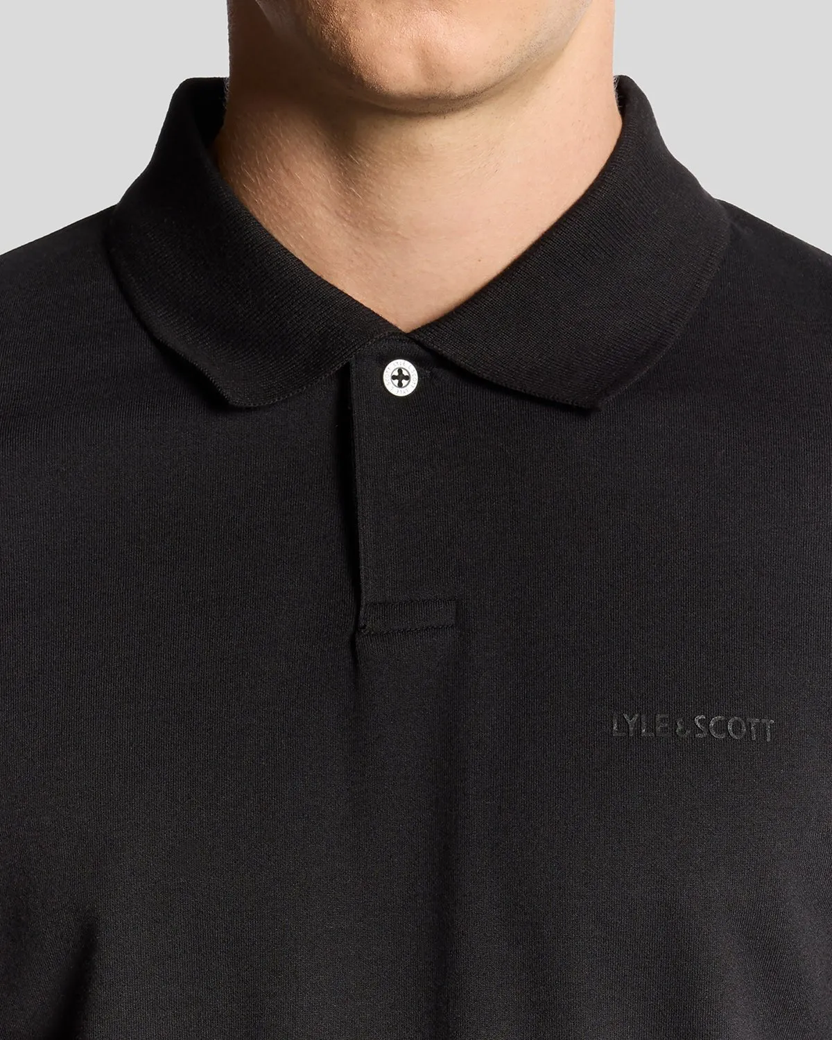 Text Logo Interlock Polo Shirt sold by Lyle & Scott product image thumbnail 3