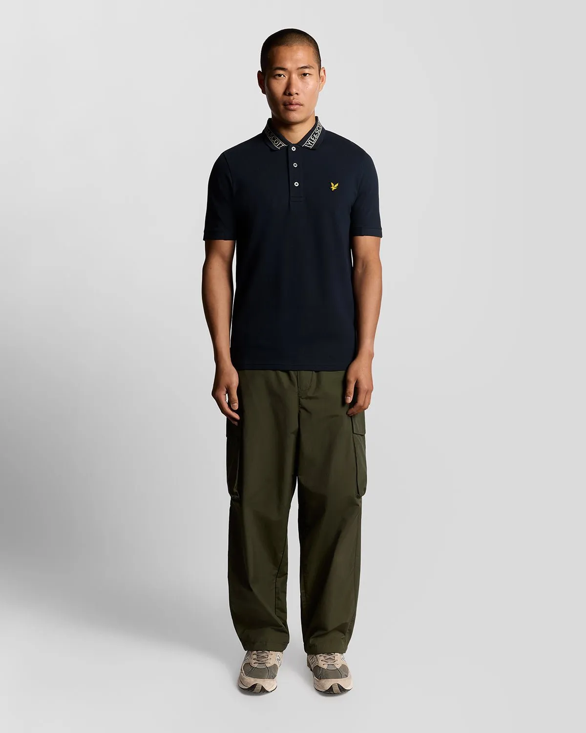 Collar Logo Ribbed Polo Shirt sold by Lyle & Scott product image thumbnail 2