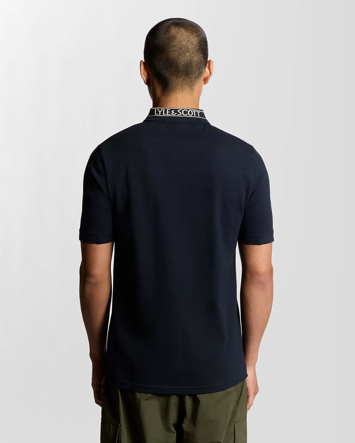 Collar Logo Ribbed Polo Shirt sold by Lyle & Scott product image thumbnail 4