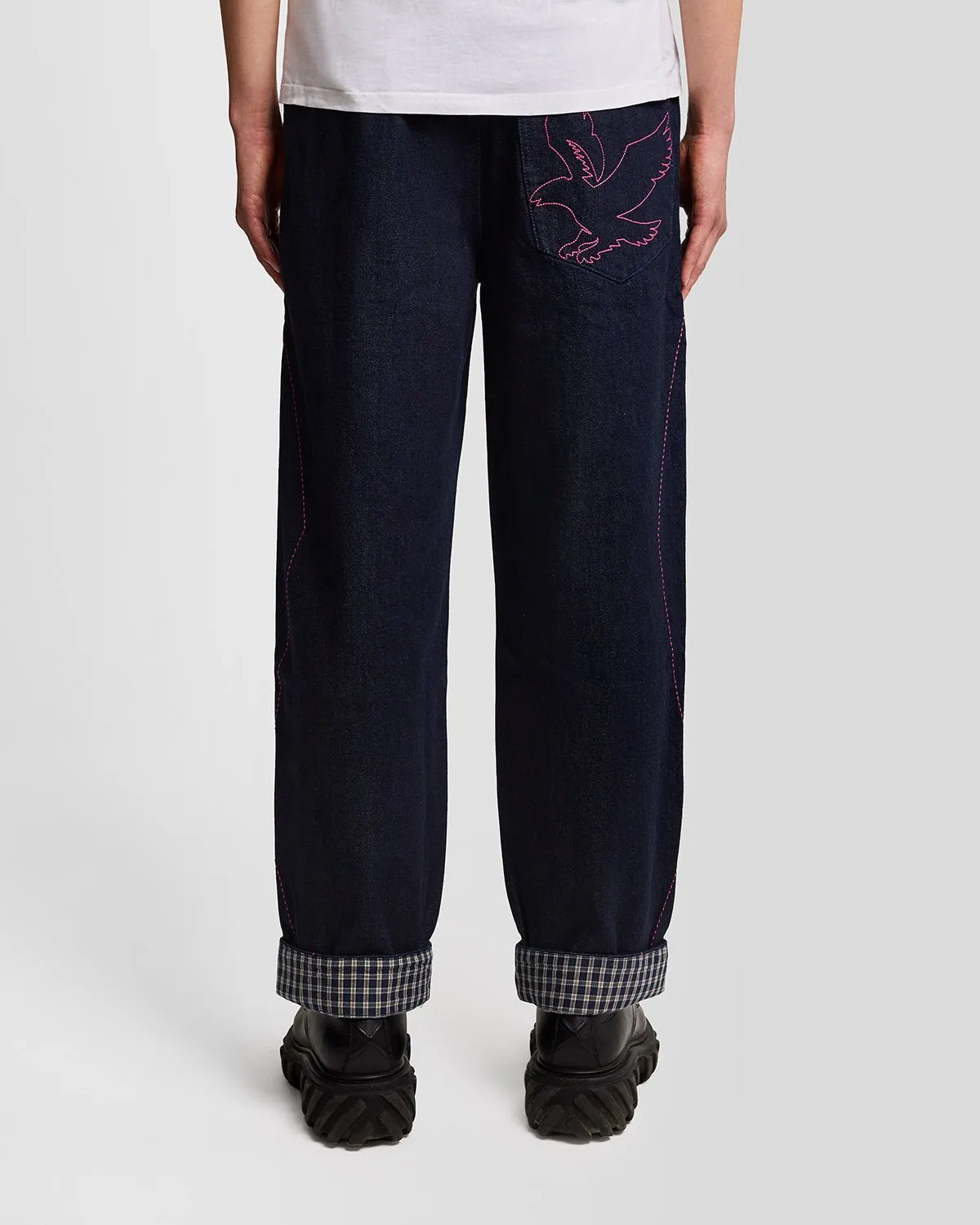 Contrast Cuff Barrel Leg Trouser sold by Lyle & Scott product image thumbnail 4