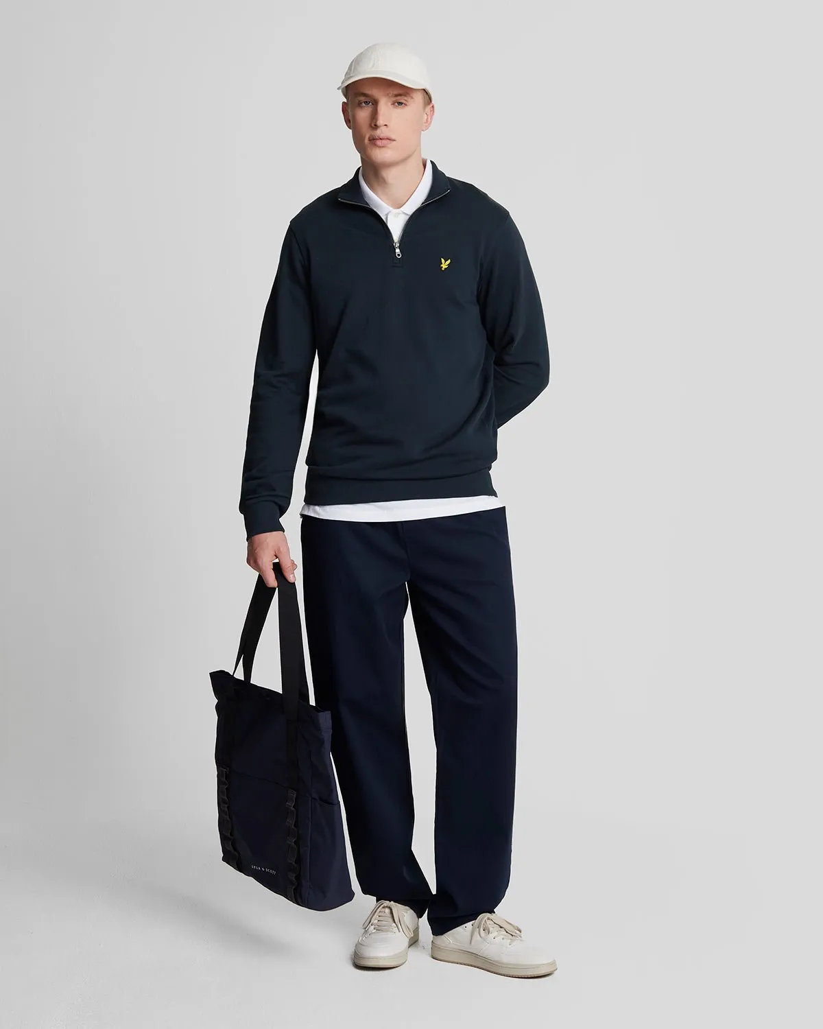 Cotton Loopback 1/4 Zip Sweatshirt sold by Lyle & Scott product image thumbnail 2