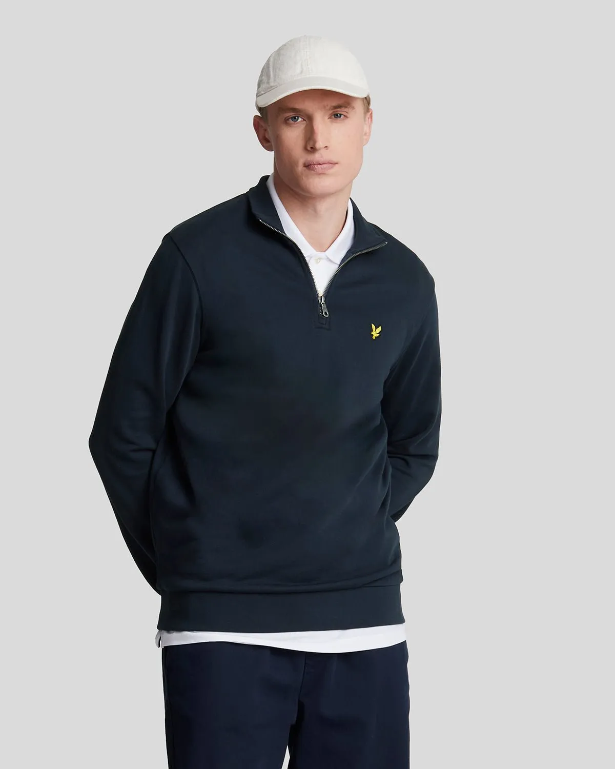 Cotton Loopback 1/4 Zip Sweatshirt sold by Lyle & Scott