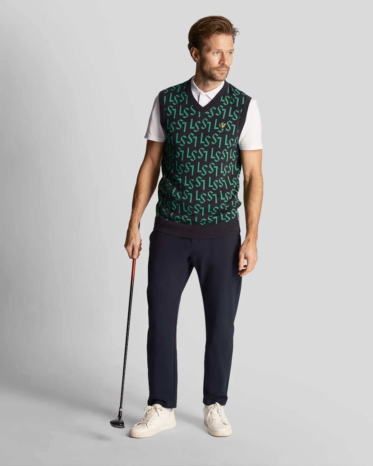 Monogram Knitted Vest sold by Lyle & Scott product image thumbnail 2