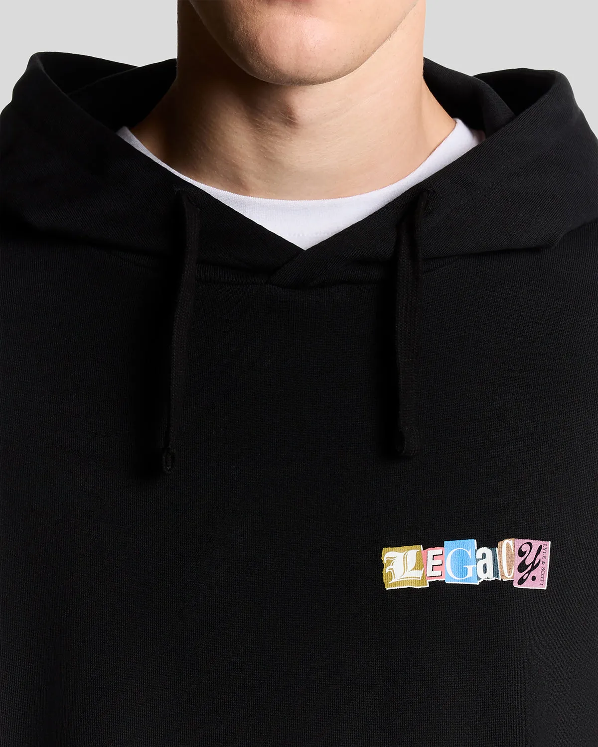 Paper Letters Graphic Hoodie sold by Lyle & Scott product image thumbnail 3